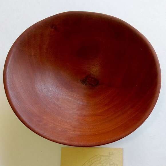 Australian Hand Turned Red Gum Bowl - Picture 2 of 5
